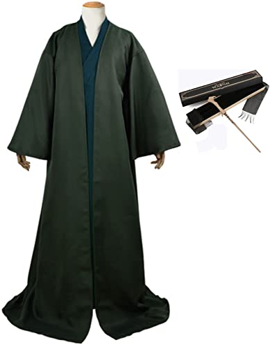YEAJION Lord Voldemort Kostüm Erwachsene Cosplay Magie Schule Schwarzer Magier Voldemort Umhang Jacke 2 Stück Set Komplette Uniform Halloween Karneval Geburtstag Party Anzug und Zauberstäbe YEAJION Lord Voldemort Kostüm Erwachsene Cosplay Magie Schule Schwarzer Magier Voldemort Umhang Jacke 2 Stück Set Komplette Uniform Halloween Karneval Geburtstag Party Anzug und Zauberstäbe von YEAJION