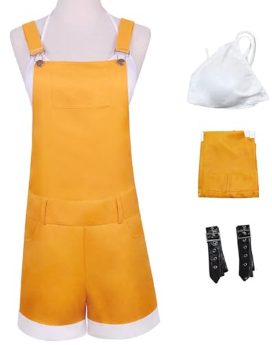 YEAJION Nami Kostüm Damen Cosplay FILM Nami Anime Outfits Set 3 Stück für Erwachsene Verkleidung Halloween Karneval Maskerade Geburtstage Party Costume Gelb mit Perücke YEAJION Nami Kostüm Damen Cosplay FILM Nami Anime Outfits Set 3 Stück für Erwachsene Verkleidung Halloween Karneval Maskerade Geburtstage Party Costume Gelb mit Perücke von YEAJION