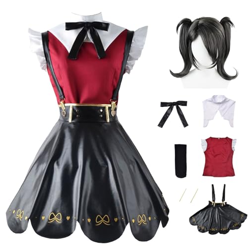 YEAJION Needy Girl Overdose Cosplay Kostüm Komplettes Set mit Perücke Spiel Charakter Kangel Cosplay Verkleidung Ame Chan JK Uniform Halloween Karneval Party Kostüm Erwachsene von YEAJION