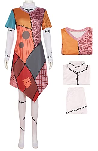 YEAJION Sally Kostüm Damen Cosplay Film Jack Skellington Skelett Braut Gedruckt Kleider Unterwäsche Anzug und Perücke für Erwachsener Verkleidung Halloween Party Weihnachtskarneval Höhe 150-180 cm YEAJION Sally Kostüm Damen Cosplay Film Jack Skellington Skelett Braut Gedruckt Kleider Unterwäsche Anzug und Perücke für Erwachsener Verkleidung Halloween Party Weihnachtskarneval Höhe 150-180 cm von YEAJION