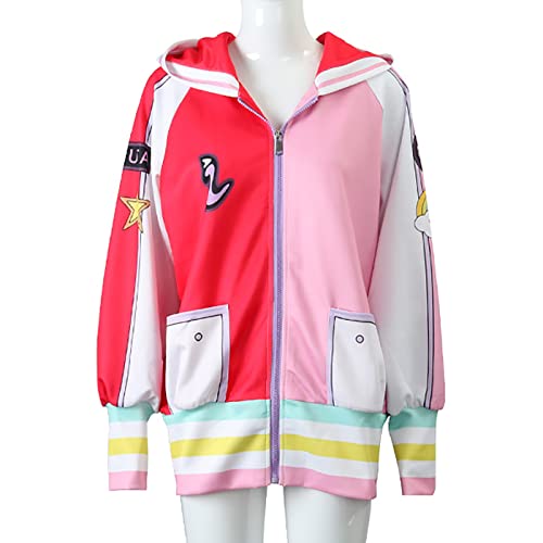 YEAJION Uta Cosplay Kostüm mit Zubehör Beliebte Filmfigur Uta Cosplay Kostüm Anime Cosplay Outfit Jacke Halloween Karneval Party Bühnenauftritt Kostüm für Erwachsene von YEAJION