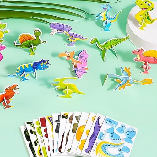3D Jigsaw Puzzle, 25 PCS Cartoon Dinosaurier Tier Puzzle, Pädagogisches 3D Cartoon Puzzle Für Kinder, Mini Puzzle Kinder, 3D Puzzle for Kids Toys, Cartoon Puzzle, Geschenk Für Jungen Und Mädchen (B) 3D Jigsaw Puzzle, 25 PCS Cartoon Dinosaurier Tier Puzzle, Pädagogisches 3D Cartoon Puzzle Für Kinder, Mini Puzzle Kinder, 3D Puzzle for Kids Toys, Cartoon Puzzle, Geschenk Für Jungen Und Mädchen (B) von YEAMLTE