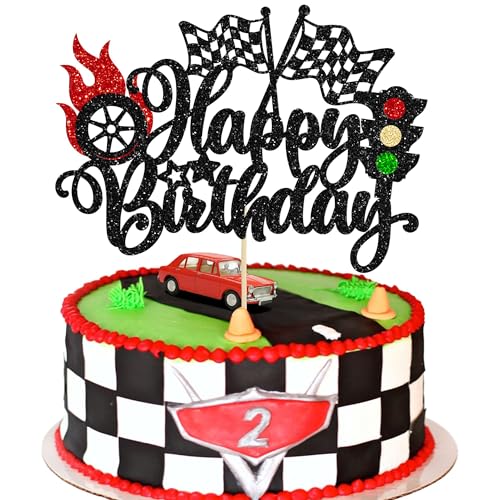 Cars Tortendeko, Happy Birthday Rennwagen Cake Topper, Rennwagen Cake Topper, Cake Topper Geburtstag, Car Cake Toppe, Rennwagen Kuchen Deko, für Racing Car Checkered Flag Motto, Geburtstag Party Cars Tortendeko, Happy Birthday Rennwagen Cake Topper, Rennwagen Cake Topper, Cake Topper Geburtstag, Car Cake Toppe, Rennwagen Kuchen Deko, für Racing Car Checkered Flag Motto, Geburtstag Party von YEAMLTE