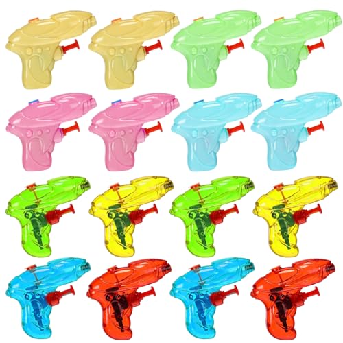 Mini Wasserpistolen, 16 PCS Wasserpistolen Für Kinder, Mini Wasserpistole, Spritzpistolen Spielzeug Sommer Pool Strand, Mini Water Blaster Spielzeug, für Kinder Poolparty-Spielzeug (Gemischte Farben) Mini Wasserpistolen, 16 PCS Wasserpistolen Für Kinder, Mini Wasserpistole, Spritzpistolen Spielzeug Sommer Pool Strand, Mini Water Blaster Spielzeug, für Kinder Poolparty-Spielzeug (Gemischte Farben) von YEAMLTE