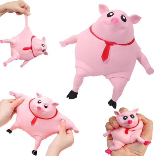 Schweine Quetschspielzeug, Stress Schwein Quetsch Spielzeug, Stress Schwein Stress Spielzeug, Kreatives Dekompressions Piggy, Antistress Schwein, Anti Stress Spielzeug für Erwachsene und Kinder von YEAPEAK