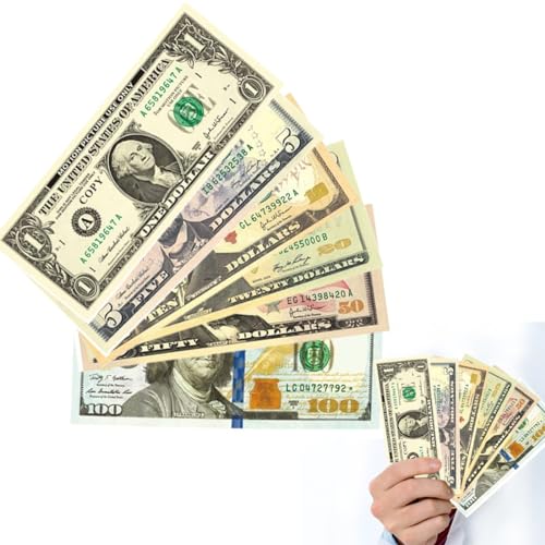 Spielgeld Dollar Schein, 120 Blätter Geldscheine, Dollar Scheine, Darunter 1 $, 5 $, 10 $, 20 $, 50 $, 100 $, Prop Money, Spielgeld Dollar, Spielgeld Kinder Für Mathe, Zählen Und Währungskenntnisse Spielgeld Dollar Schein, 120 Blätter Geldscheine, Dollar Scheine, Darunter 1 $, 5 $, 10 $, 20 $, 50 $, 100 $, Prop Money, Spielgeld Dollar, Spielgeld Kinder Für Mathe, Zählen Und Währungskenntnisse von YEAPEAK