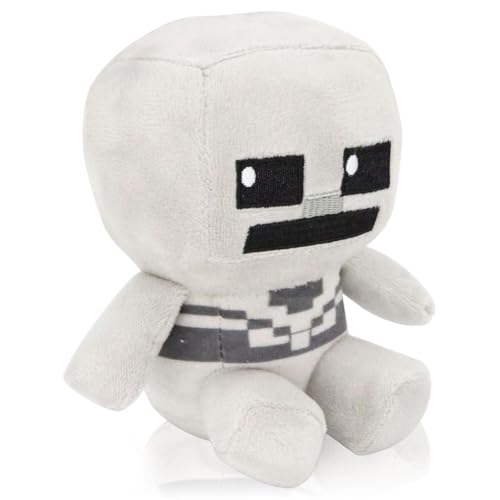 YEIUZPT Stofftier Plüschtier, Mdinecfraft Plüschtier, Kuscheltier Plüschpuppen, Kinder Kawaii Kuscheltier, Spiele Puppen Spielzeug für Kinder Mädchen Jungen Freunde Geschenk(13cm/Grau) von YEIUZPT