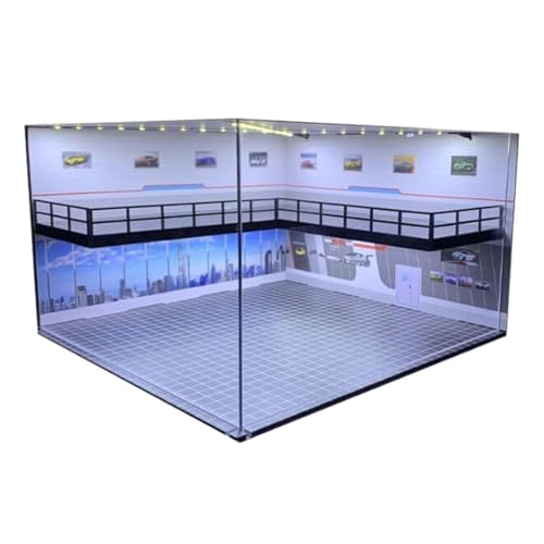 1:64 Modellparkplatz Doppelschicht für Modellautos Actionfiguren Sammlung Landschaft Ziegel 1:64 Modellparkplatz Doppelschicht für Modellautos Actionfiguren Sammlung Landschaft Ziegel von YEJBBUC