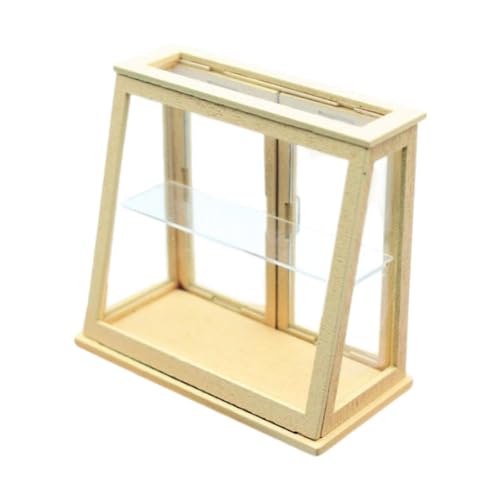 Puppenhaus-Bäckerei-Vitrine, 1:12, Mini-Bäckerei-Koffer für Fotografie-Requisiten, Holzfarbe Puppenhaus-Bäckerei-Vitrine, 1:12, Mini-Bäckerei-Koffer für Fotografie-Requisiten, Holzfarbe von YEJBBUC