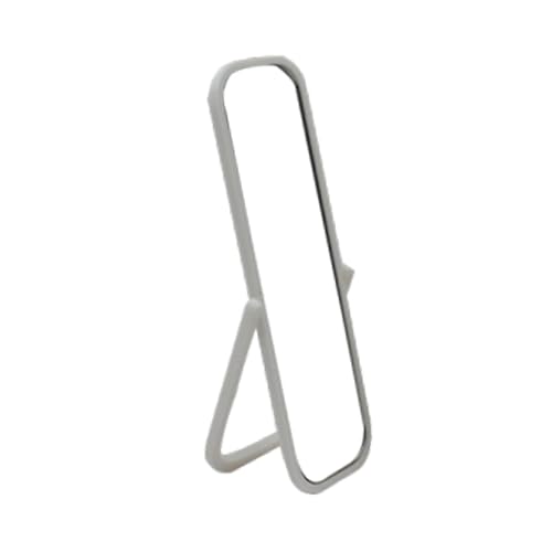 Stabiler Miniaturspiegel in voller Länge für Szenen-Requisiten, Geburtstagsgeschenke, Ornamente, 8,6 cm, Weiß von YEJBBUC