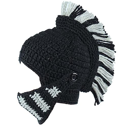 YEKEYI Perücke, Barbarmütze, Barbarmütze, Perücke, Beanie, Mütze, lustig, römisch, Cosplay, Ritter, Helm, Strickmütze, Bart Gesichtsmaske, Schwarz ohne Bart, 58 YEKEYI Perücke, Barbarmütze, Barbarmütze, Perücke, Beanie, Mütze, lustig, römisch, Cosplay, Ritter, Helm, Strickmütze, Bart Gesichtsmaske, Schwarz ohne Bart, 58 von YEKEYI