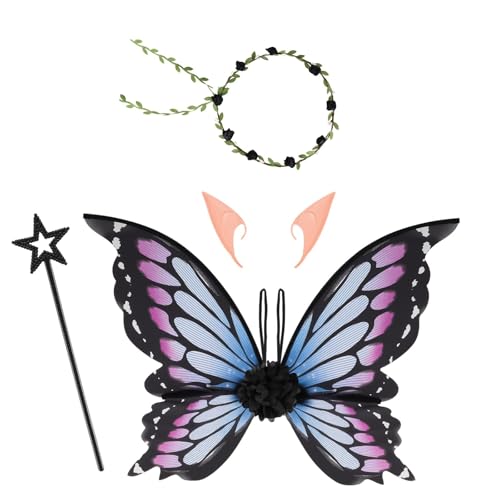 Feenflügel für Erwachsene Mädchen (lila) von YELKOEYN