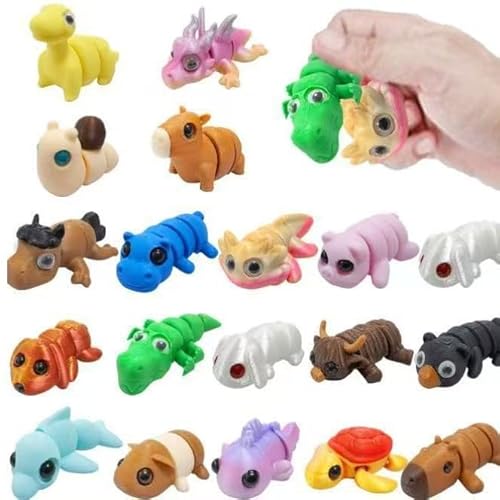 YELKOEYN 18 x 3D-gedruckte Tiere von YELKOEYN