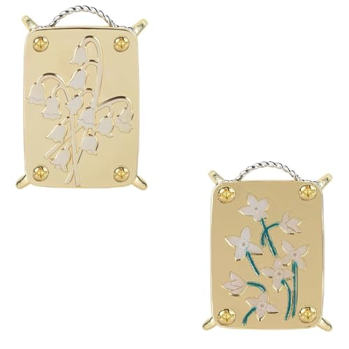 YELKOEYN 2 Stück Mikro Blumenpresse Set - Blumenpresse Kinder, Pflanzenpresse, Metallpressen für Pflanzen, Kunst und Handwerk für Kinder Erwachsene (Bluet+Lilly) Toys von YELKOEYN