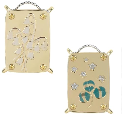 YELKOEYN 2 Stück Mikro Blumenpresse Set - Mini Blumenpresse Kinder, Pflanzenpresse, Metallpressen für Pflanzen, Kunst und Handwerk für Kinder Erwachsene (Leaf+Lilly) Toys von YELKOEYN