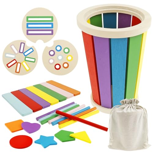 Farbsortierspielzeug Holzfarbe passende Spielzeug Bildungsfarbsortierung Stapelspielzeug Vorschule Feinmotor Farbsortierspielzeug Spaß Kleinkind Sortierspielzeug für Kleinkinder Kinder Jungen Mädchen Farbsortierspielzeug Holzfarbe passende Spielzeug Bildungsfarbsortierung Stapelspielzeug Vorschule Feinmotor Farbsortierspielzeug Spaß Kleinkind Sortierspielzeug für Kleinkinder Kinder Jungen Mädchen von YERENCY