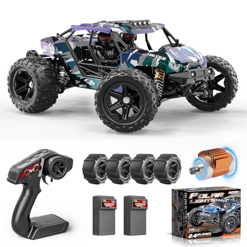 YESHIN 1:14 Ferngesteuertes Auto, 4WD RC Auto 40+km/h Hochgeschwindigkeits RC MonsterTruck, Wasserdicht für Kinder & Erwachsene, Realistisches High-Speed Rennspielzeug YESHIN 1:14 Ferngesteuertes Auto, 4WD RC Auto 40+km/h Hochgeschwindigkeits RC MonsterTruck, Wasserdicht für Kinder & Erwachsene, Realistisches High-Speed Rennspielzeug von YESHIN