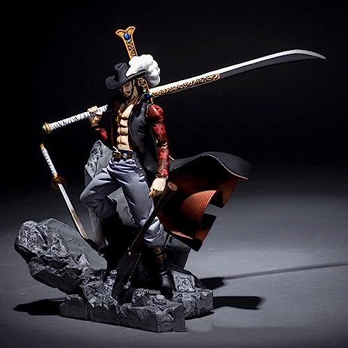 One Piece Dracule Mihawk 5.5 Inch King of Shaping, A Decisive Battle at The Top Anime Character Model PVC Figure Action Doll Garage Awards Collection Decorations New Year von YESPIG