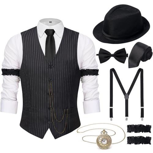 YESSA 1920er Herrenkostüm Gatsby Kostüm Herren Roaring 20er Kostüme von YESSA