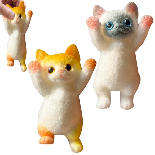 Fufu Squishy Katze Spielzeug 2 Stück Niedliche Form Katze Squishy Stressabbau Spielzeug Squishy Klebrig Katze Sensorik Quetschspielzeuge Lustig Cat Anti Stress Fidget Toys Für Erwachsene Und Kinder Fufu Squishy Katze Spielzeug 2 Stück Niedliche Form Katze Squishy Stressabbau Spielzeug Squishy Klebrig Katze Sensorik Quetschspielzeuge Lustig Cat Anti Stress Fidget Toys Für Erwachsene Und Kinder von YESTARTDS