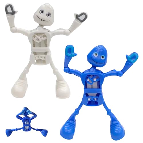 YESTARTDS Uhrwerk Roboter Spielzeug 2 Stück, Sensorisches Roboter Spielzeug, mini Tanzender Roboter, Lustiges Pädagogisches Stressabbau-Toy Partygeschenke für Kinder und Erwachsene von YESTARTDS
