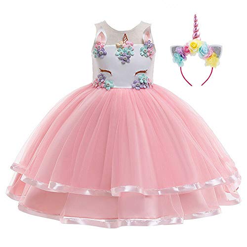 YESUKBM Einhorn Dress Up für Mädchen, Prinzessin Einhorn Kostüm Kinder, Kinder Verkleidung für Geburtstagsfeier Karneval Cosplay Hallween, Alter 2-3 Jahre YESUKBM Einhorn Dress Up für Mädchen, Prinzessin Einhorn Kostüm Kinder, Kinder Verkleidung für Geburtstagsfeier Karneval Cosplay Hallween, Alter 2-3 Jahre von YESUKBM