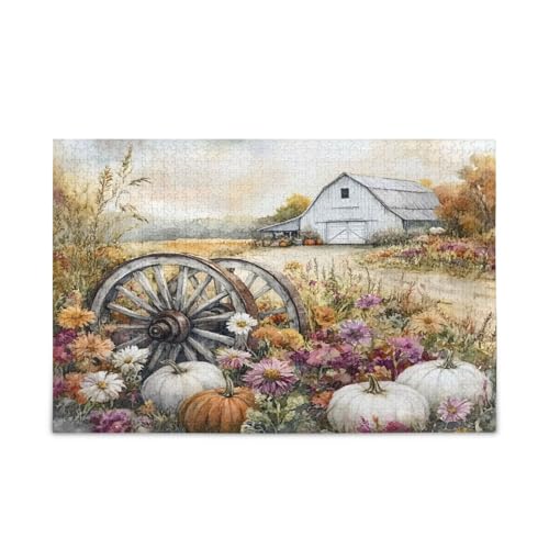 YETTASBIN Aquarell-Kürbis-Puzzle aus Holz, 1000 Teile, für Erwachsene, Teenager, Kinder, lustiges Familienspiel für Urlaub, Spielzeug, Geschenk, Heimdekoration YETTASBIN Aquarell-Kürbis-Puzzle aus Holz, 1000 Teile, für Erwachsene, Teenager, Kinder, lustiges Familienspiel für Urlaub, Spielzeug, Geschenk, Heimdekoration von YETTASBIN