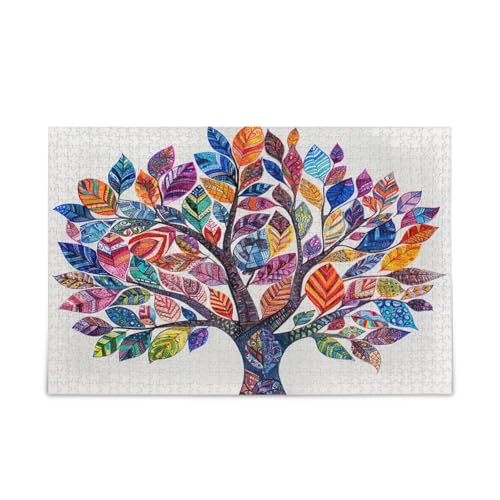 YETTASBIN Art Tree Holzpuzzle für Erwachsene, Teenager, Kinder, lustiges Familienspiel für Urlaub, Spielzeug, Geschenk, Heimdekoration, 1000 Teile YETTASBIN Art Tree Holzpuzzle für Erwachsene, Teenager, Kinder, lustiges Familienspiel für Urlaub, Spielzeug, Geschenk, Heimdekoration, 1000 Teile von YETTASBIN