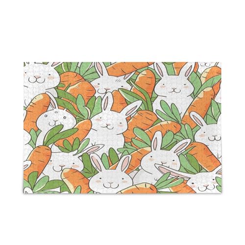 YETTASBIN Cartoon Bunny 500 Teile Holzpuzzle für Erwachsene Teenager Kinder, lustiges Familienspiel für Urlaub, Spielzeug, Geschenk, Heimdekoration YETTASBIN Cartoon Bunny 500 Teile Holzpuzzle für Erwachsene Teenager Kinder, lustiges Familienspiel für Urlaub, Spielzeug, Geschenk, Heimdekoration von YETTASBIN