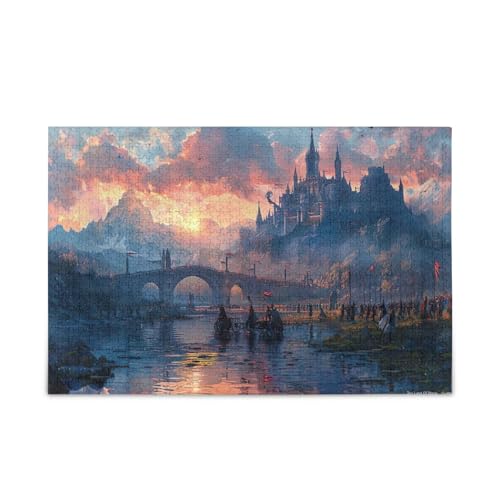 YETTASBIN Castle 1000 Teile Holzpuzzle für Erwachsene, Teenager, Kinder, lustiges Familienspiel für Urlaub, Spielzeug, Geschenk, Heimdekoration YETTASBIN Castle 1000 Teile Holzpuzzle für Erwachsene, Teenager, Kinder, lustiges Familienspiel für Urlaub, Spielzeug, Geschenk, Heimdekoration von YETTASBIN