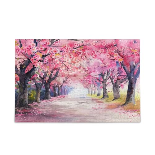 YETTASBIN Cherry Tree 500 Teile Holzpuzzle für Erwachsene, Teenager, Kinder, lustiges Familienspiel für Urlaub, Spielzeug, Geschenk, Heimdekoration YETTASBIN Cherry Tree 500 Teile Holzpuzzle für Erwachsene, Teenager, Kinder, lustiges Familienspiel für Urlaub, Spielzeug, Geschenk, Heimdekoration von YETTASBIN