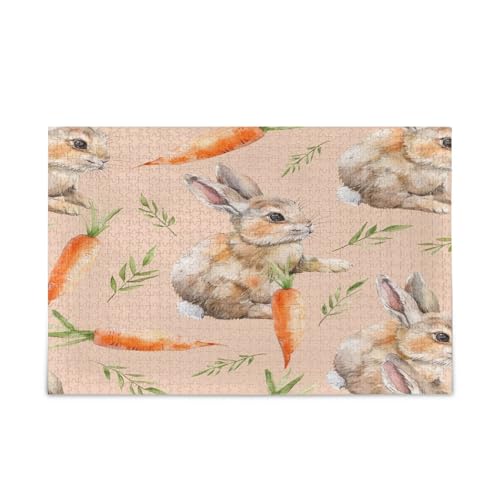 YETTASBIN Cute Bunny 500 Teile Holzpuzzle für Erwachsene, Teenager, Kinder, lustiges Familienspiel für Urlaub, Spielzeug, Geschenk, Heimdekoration YETTASBIN Cute Bunny 500 Teile Holzpuzzle für Erwachsene, Teenager, Kinder, lustiges Familienspiel für Urlaub, Spielzeug, Geschenk, Heimdekoration von YETTASBIN