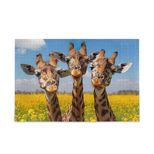 YETTASBIN Giraffe 500 Teile Holzpuzzle für Erwachsene, Teenager, Kinder, lustiges Familienspiel für Urlaub, Spielzeug, Geschenk, Heimdekoration YETTASBIN Giraffe 500 Teile Holzpuzzle für Erwachsene, Teenager, Kinder, lustiges Familienspiel für Urlaub, Spielzeug, Geschenk, Heimdekoration von YETTASBIN