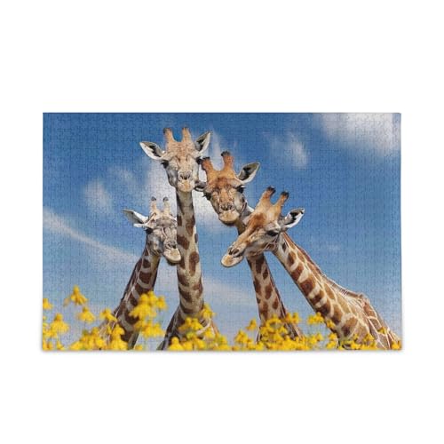 YETTASBIN Giraffe 500 Teile Holzpuzzle für Erwachsene, Teenager, Kinder, lustiges Familienspiel für Urlaub, Spielzeug, Geschenk, Heimdekoration YETTASBIN Giraffe 500 Teile Holzpuzzle für Erwachsene, Teenager, Kinder, lustiges Familienspiel für Urlaub, Spielzeug, Geschenk, Heimdekoration von YETTASBIN