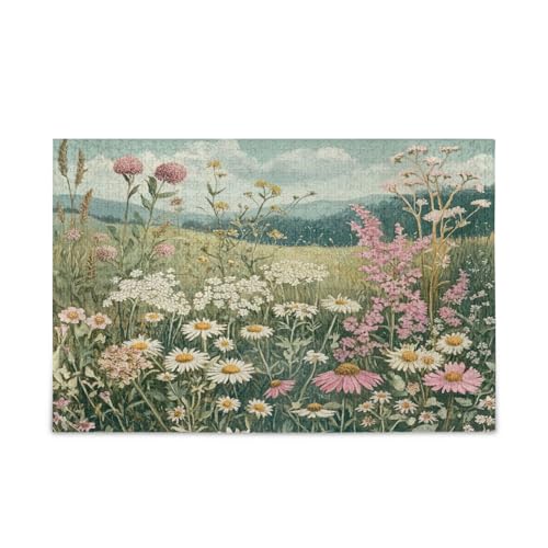 YETTASBIN Herbal Wildflower 1000 Teile Holzpuzzle für Erwachsene, Teenager, Kinder, lustiges Familienspiel für Urlaub, Spielzeug, Geschenk, Heimdekoration YETTASBIN Herbal Wildflower 1000 Teile Holzpuzzle für Erwachsene, Teenager, Kinder, lustiges Familienspiel für Urlaub, Spielzeug, Geschenk, Heimdekoration von YETTASBIN