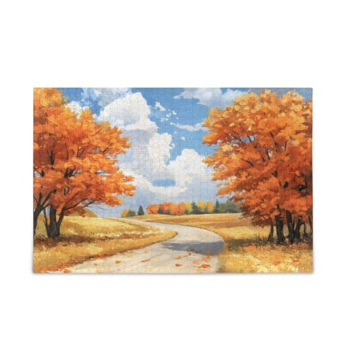 YETTASBIN Herbstlandschaft, 500 Teile, Holzpuzzle für Erwachsene, Teenager, Kinder, lustiges Familienspiel für Urlaub, Spielzeug, Geschenk, Heimdekoration YETTASBIN Herbstlandschaft, 500 Teile, Holzpuzzle für Erwachsene, Teenager, Kinder, lustiges Familienspiel für Urlaub, Spielzeug, Geschenk, Heimdekoration von YETTASBIN