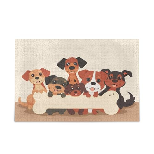 YETTASBIN Hund 500 Teile Holzpuzzle für Erwachsene Teenager Kinder, lustiges Familienspiel für Urlaub, Spielzeug, Geschenk, Heimdekoration YETTASBIN Hund 500 Teile Holzpuzzle für Erwachsene Teenager Kinder, lustiges Familienspiel für Urlaub, Spielzeug, Geschenk, Heimdekoration von YETTASBIN