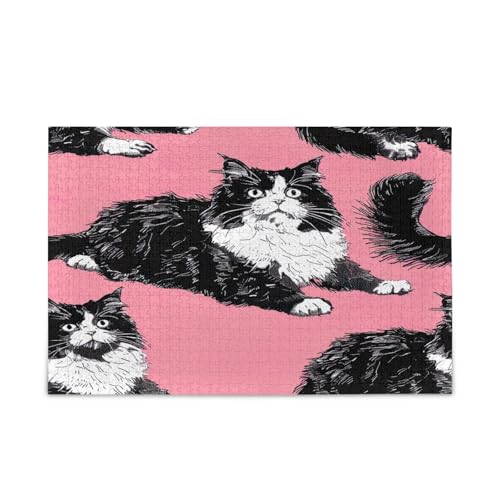 YETTASBIN Katze 500 Teile Holzpuzzle für Erwachsene Teenager Kinder, lustiges Familienspiel für Urlaub, Spielzeug, Geschenk, Heimdekoration YETTASBIN Katze 500 Teile Holzpuzzle für Erwachsene Teenager Kinder, lustiges Familienspiel für Urlaub, Spielzeug, Geschenk, Heimdekoration von YETTASBIN