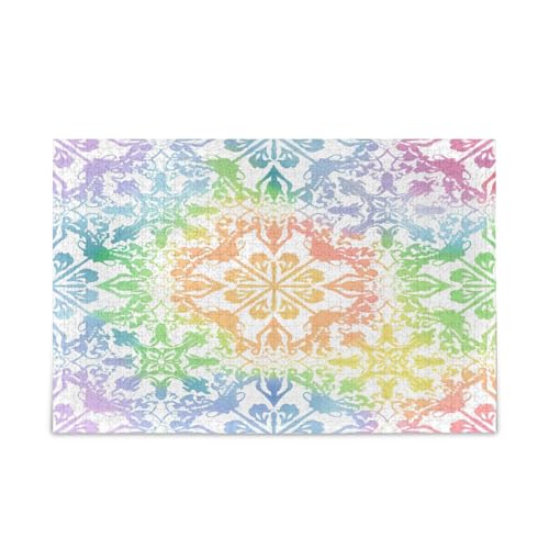 YETTASBIN Mandala 500 Teile Holzpuzzle für Erwachsene Teenager Kinder, lustiges Familienspiel für Urlaub, Spielzeug, Geschenk, Heimdekoration YETTASBIN Mandala 500 Teile Holzpuzzle für Erwachsene Teenager Kinder, lustiges Familienspiel für Urlaub, Spielzeug, Geschenk, Heimdekoration von YETTASBIN