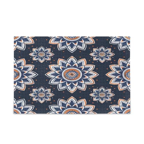 YETTASBIN Mandala 500 Teile Holzpuzzle für Erwachsene Teenager Kinder, lustiges Familienspiel für Urlaub, Spielzeug, Geschenk, Heimdekoration von YETTASBIN