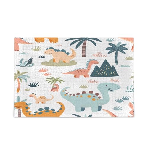 YETTASBIN Niedliches Dinosaurier-Puzzle aus Holz, 500 Teile, für Erwachsene, Teenager, Kinder, lustiges Familienspiel für Urlaub, Spielzeug, Geschenk, Heimdekoration YETTASBIN Niedliches Dinosaurier-Puzzle aus Holz, 500 Teile, für Erwachsene, Teenager, Kinder, lustiges Familienspiel für Urlaub, Spielzeug, Geschenk, Heimdekoration von YETTASBIN