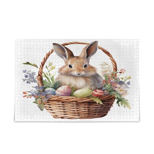 YETTASBIN Osterhase 500 Teile Holzpuzzle für Erwachsene Teenager Kinder, lustiges Familienspiel für Urlaub, Spielzeug, Geschenk, Heimdekoration YETTASBIN Osterhase 500 Teile Holzpuzzle für Erwachsene Teenager Kinder, lustiges Familienspiel für Urlaub, Spielzeug, Geschenk, Heimdekoration von YETTASBIN