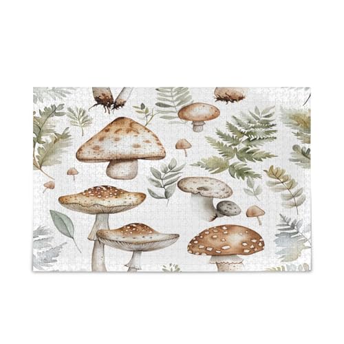 YETTASBIN Pilz 500 Teile Holzpuzzle für Erwachsene, Teenager, Kinder, lustiges Familienspiel für Urlaub, Spielzeug, Geschenk, Heimdekoration YETTASBIN Pilz 500 Teile Holzpuzzle für Erwachsene, Teenager, Kinder, lustiges Familienspiel für Urlaub, Spielzeug, Geschenk, Heimdekoration von YETTASBIN