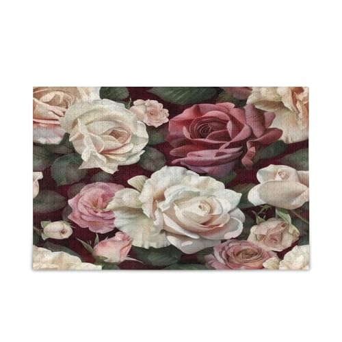 YETTASBIN Rose 1000 Teile Holzpuzzle für Erwachsene, Teenager, Kinder, lustiges Familienspiel für Urlaub, Spielzeug, Geschenk, Heimdekoration YETTASBIN Rose 1000 Teile Holzpuzzle für Erwachsene, Teenager, Kinder, lustiges Familienspiel für Urlaub, Spielzeug, Geschenk, Heimdekoration von YETTASBIN
