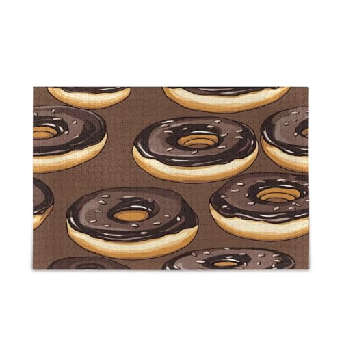 YETTASBIN Schokoladen-Donut-Puzzle aus Holz, 500 Teile, für Erwachsene, Teenager, Kinder, lustiges Familienspiel für Urlaub, Spielzeug, Geschenk, Heimdekoration YETTASBIN Schokoladen-Donut-Puzzle aus Holz, 500 Teile, für Erwachsene, Teenager, Kinder, lustiges Familienspiel für Urlaub, Spielzeug, Geschenk, Heimdekoration von YETTASBIN