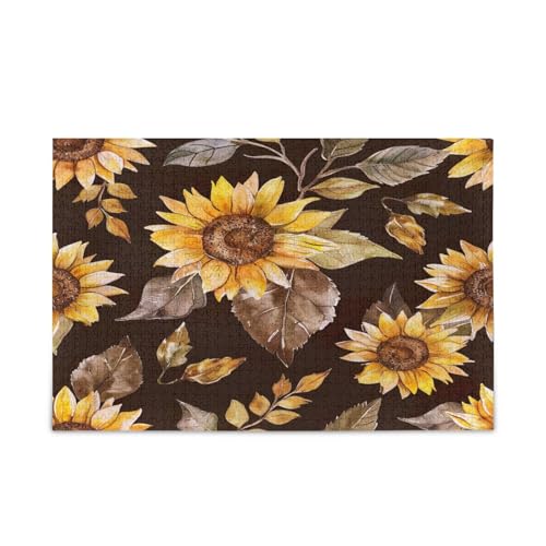YETTASBIN Sonnenblume 1000 Teile Holzpuzzle für Erwachsene Teenager Kinder, lustiges Familienspiel für Urlaub, Spielzeug, Geschenk, Heimdekoration YETTASBIN Sonnenblume 1000 Teile Holzpuzzle für Erwachsene Teenager Kinder, lustiges Familienspiel für Urlaub, Spielzeug, Geschenk, Heimdekoration von YETTASBIN