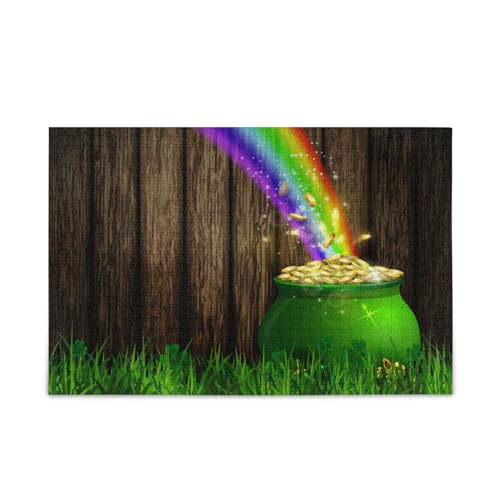 YETTASBIN St. Patrick's Day Münze 1000 Teile Holzpuzzle für Erwachsene Teenager Kinder, lustiges Familienspiel für Urlaub, Spielzeug, Geschenk, Heimdekoration YETTASBIN St. Patrick's Day Münze 1000 Teile Holzpuzzle für Erwachsene Teenager Kinder, lustiges Familienspiel für Urlaub, Spielzeug, Geschenk, Heimdekoration von YETTASBIN