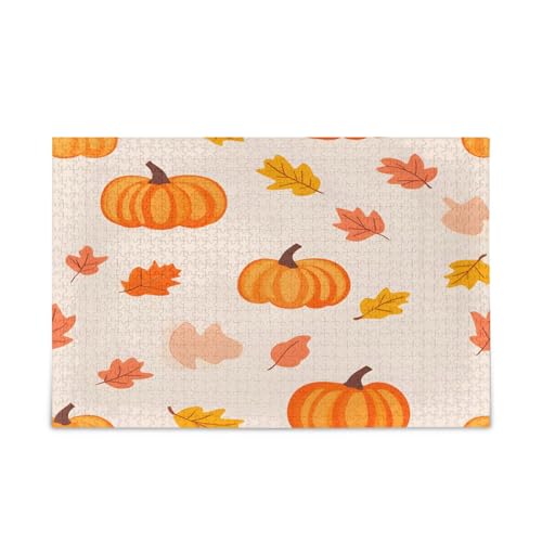 YETTASBIN Thanksgiving Kürbis 1000 Teile Holzpuzzle für Erwachsene Teenager Kinder, lustiges Familienspiel für Urlaub, Spielzeug, Geschenk, Heimdekoration YETTASBIN Thanksgiving Kürbis 1000 Teile Holzpuzzle für Erwachsene Teenager Kinder, lustiges Familienspiel für Urlaub, Spielzeug, Geschenk, Heimdekoration von YETTASBIN