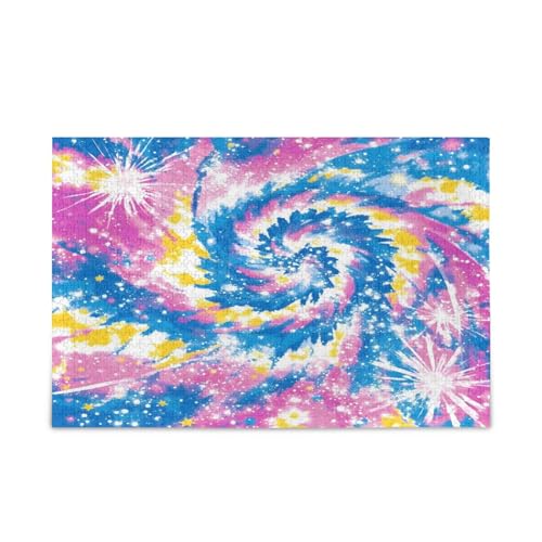 YETTASBIN Tie Dye 1000 Teile Holzpuzzle für Erwachsene Teenager Kinder, lustiges Familienspiel für Urlaub, Spielzeug, Geschenk, Heimdekoration YETTASBIN Tie Dye 1000 Teile Holzpuzzle für Erwachsene Teenager Kinder, lustiges Familienspiel für Urlaub, Spielzeug, Geschenk, Heimdekoration von YETTASBIN
