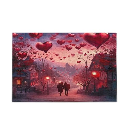YETTASBIN Valentinstag Herz 1000 Teile Holzpuzzle für Erwachsene Teenager Kinder, lustiges Familienspiel für Urlaub Spielzeug Geschenk Heimdekoration YETTASBIN Valentinstag Herz 1000 Teile Holzpuzzle für Erwachsene Teenager Kinder, lustiges Familienspiel für Urlaub Spielzeug Geschenk Heimdekoration von YETTASBIN